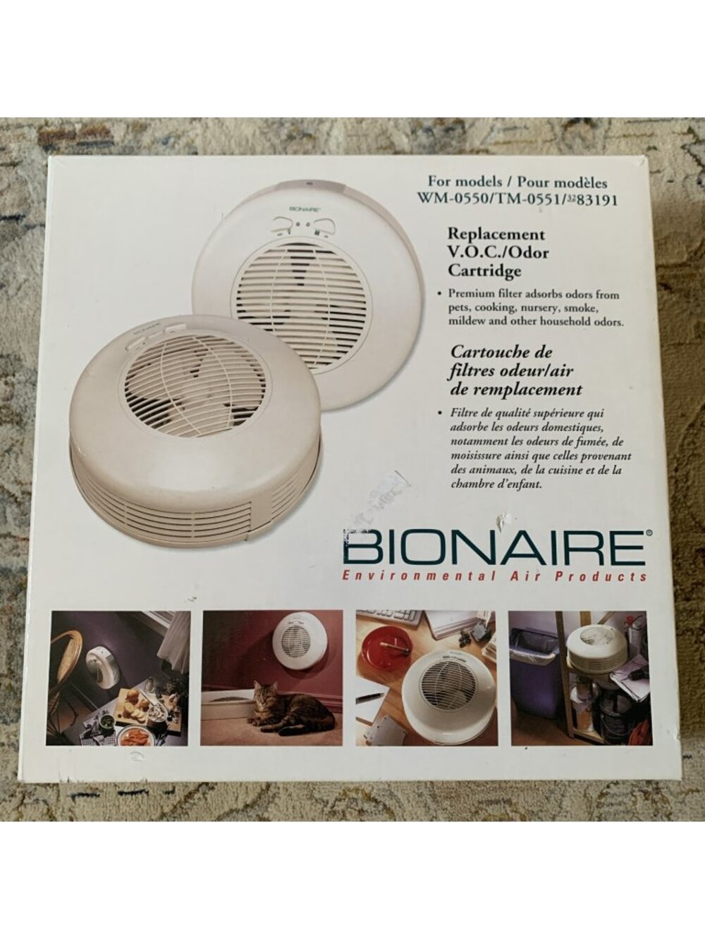 Bionaire Replacement V.O.C. Odor Cartridge For WM-0550 TM-0551 83191